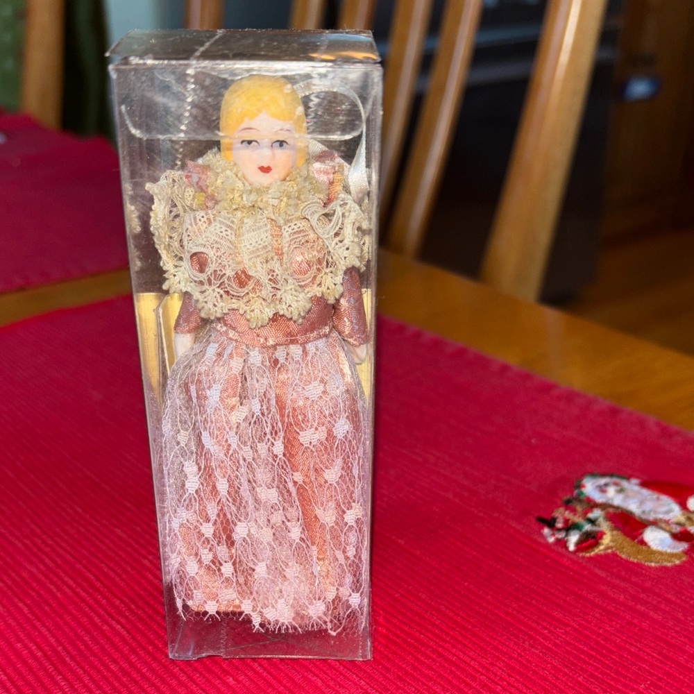Vintage Ornament Victorian Doll Louis Nichole